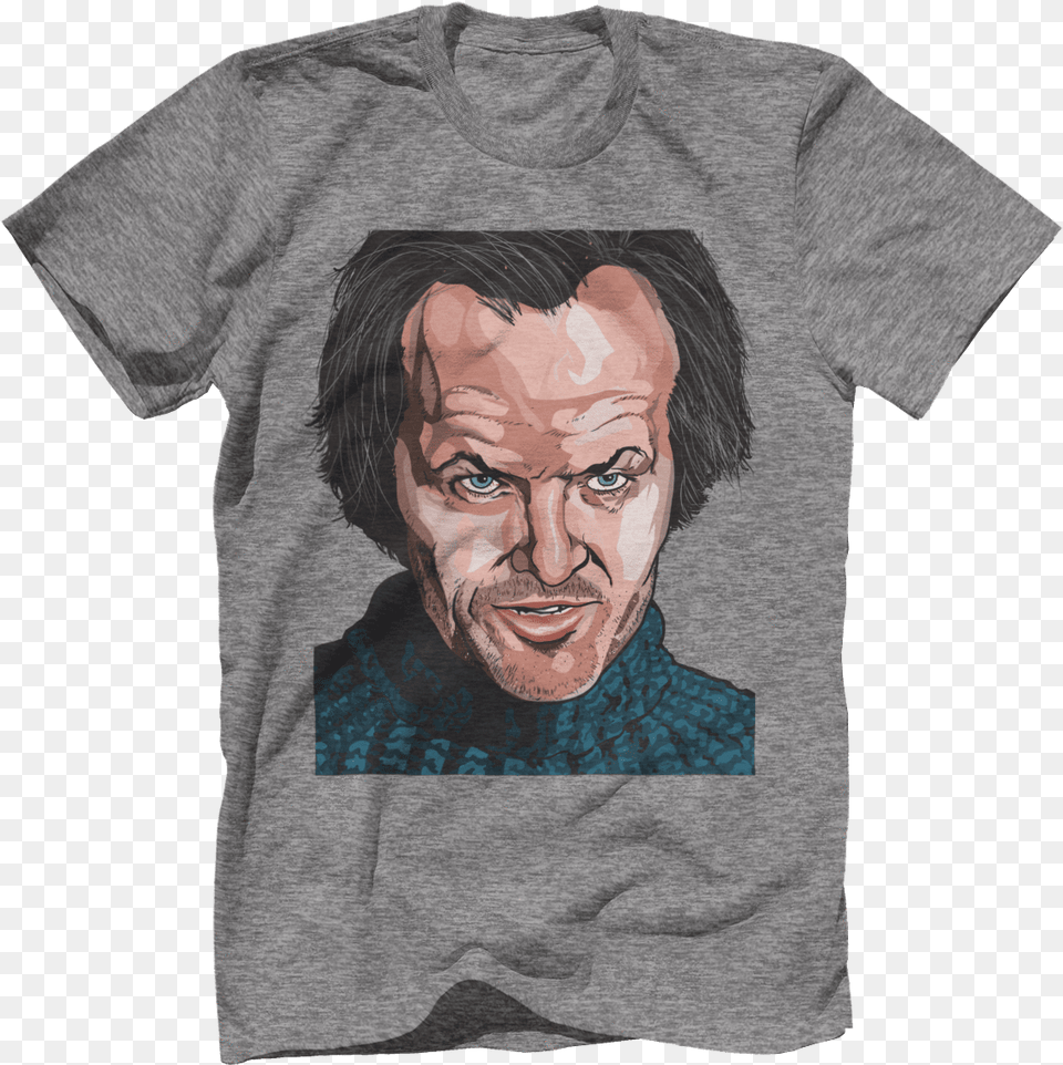 The Shining Jack Torrance Dirty Mike And The Boyz T Shirt, T-shirt, Clothing, Person, Man Png