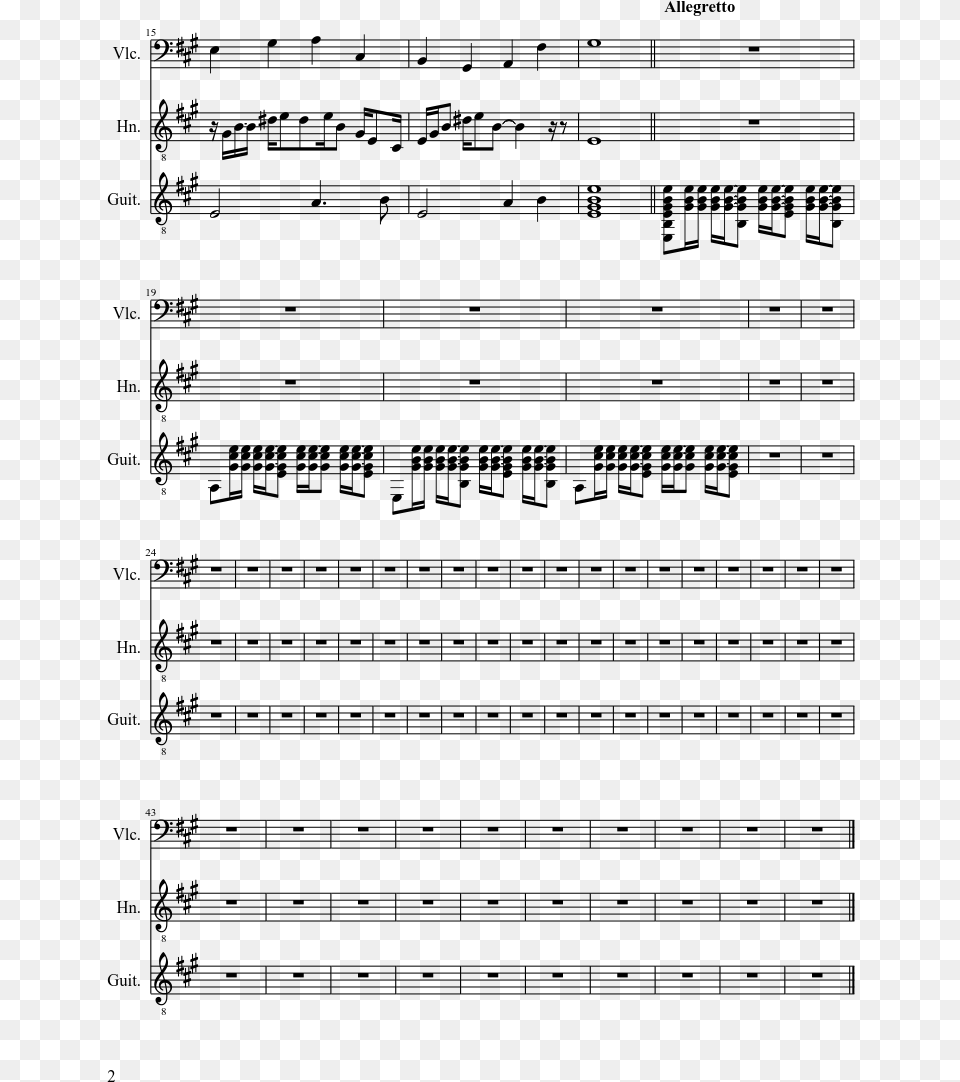 The Shining Sheet Music 2 Of 2 Pages California Dreaming Alto Sax, Gray Png