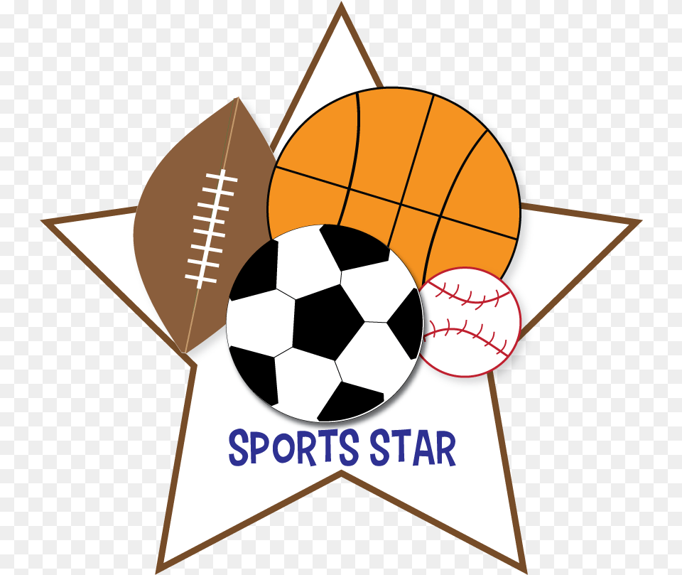 The Shining Sports Star Sports Clipart, Ball, Football, Soccer, Soccer Ball Free Transparent Png