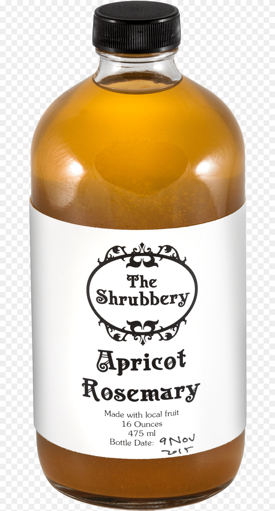 The Shrubbery Apricot Rosemary Shrub 475ml Shrubbery Blueberry Cinnamon Shrub, Aftershave, Bottle, Alcohol, Beer Free Transparent Png