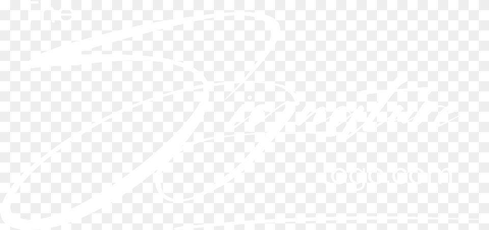 The Signature Logo White Background, Handwriting, Text Free Png Download