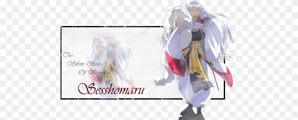 The Silver Best Of Konoha Inuyasha Sesshomaru Cosplay Costume, Book, Publication, Comics, Person Free Transparent Png