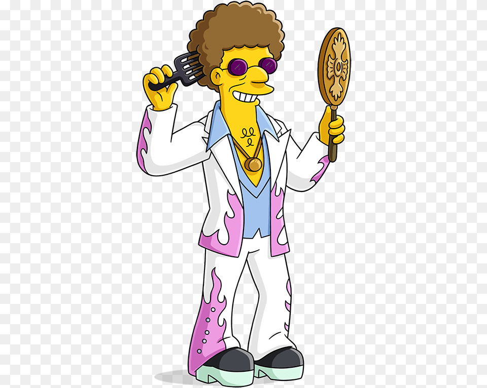 The Simpsons Characters Pack Disco Stu Los Simpson, Cutlery, Baby, Person, Face Free Transparent Png