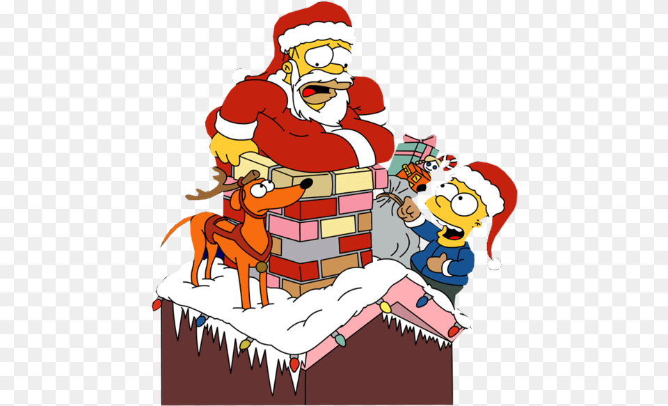 The Simpsons Christmas Santa39s Little Helper Simpsons Christmas, Book, Comics, Publication, Baby Free Png