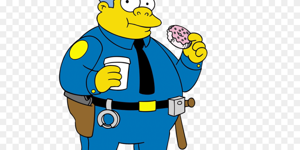 The Simpsons Clipart Police Officer, Baby, Person, Cartoon, Face Free Png Download