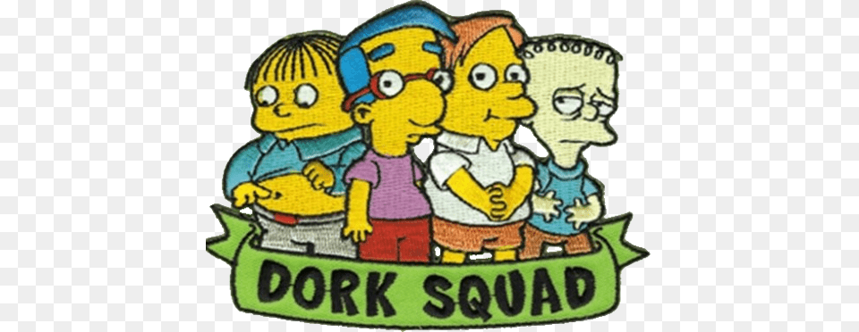 The Simpsons Embroidery Simpsons Dork Squad, Baby, Person, Face, Head Free Transparent Png