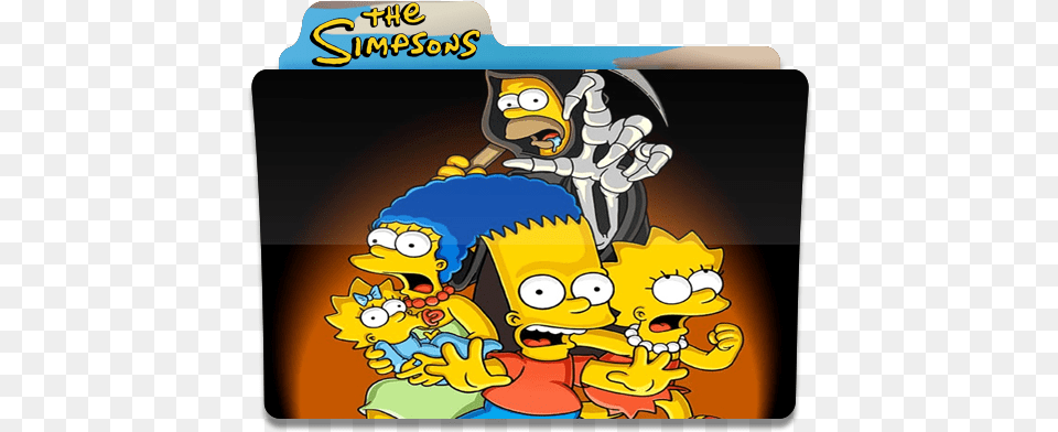 The Simpsons Folder Folders Halloween Icon Of Los Simpsons Halloween, Book, Comics, Publication Free Transparent Png