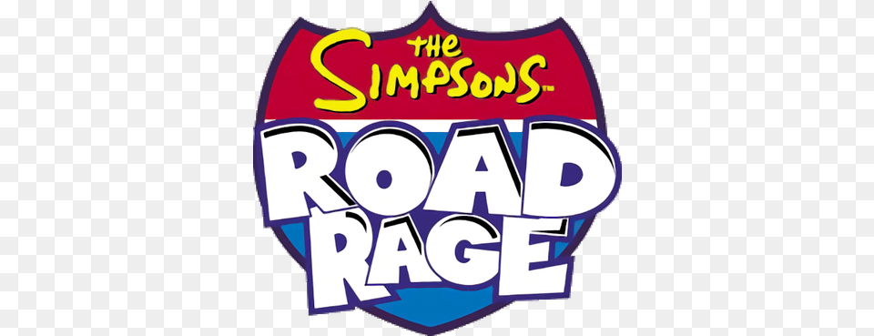The Simpsons Road Rage Video Game Mission Based Driving Simpsons Road Rage Transparent, Sticker, Symbol, Logo, Text Free Png