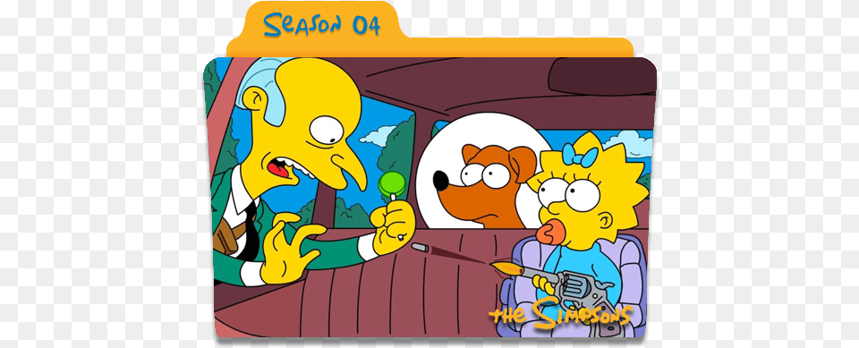The Simpsons S04 Icon 512x512px Simpsons Season 4 Folder Icon, Animal, Bear, Mammal, Wildlife Free Transparent Png