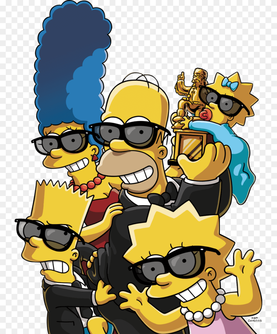 The Simpsons Simpsons In 4d Myrtle Beach, Accessories, Publication, Sunglasses, Comics Png Image