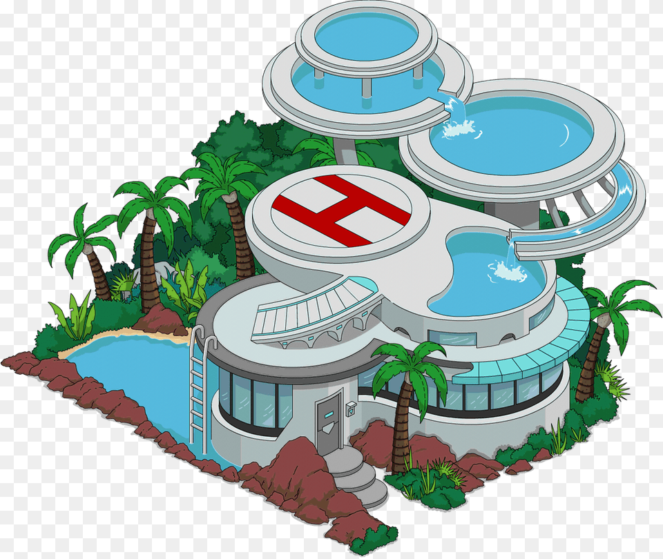 The Simpsons Simpsons Radioactive Man Home, Architecture, Building, Hotel, Resort Free Png Download