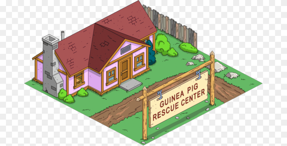 The Simpsons Tapped Out, Architecture, Neighborhood, Housing, House Free Png Download