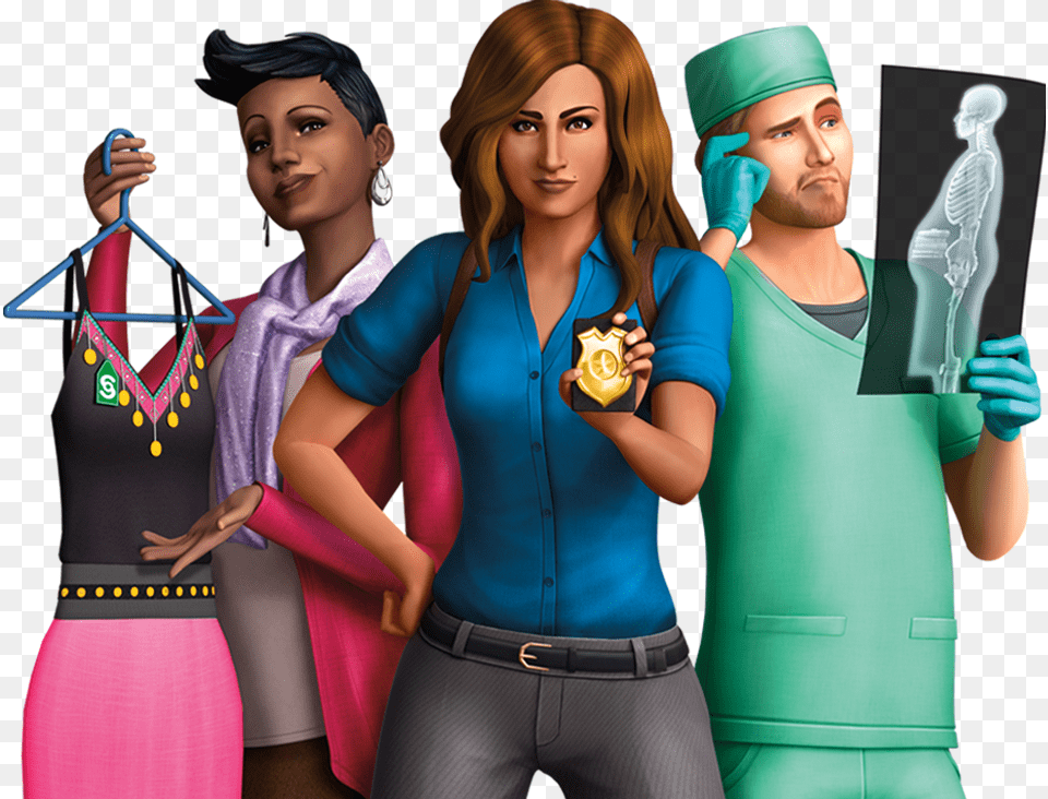 The Sims 4 Sims 4 P Jobben, Adult, Female, Person, Woman Free Png Download