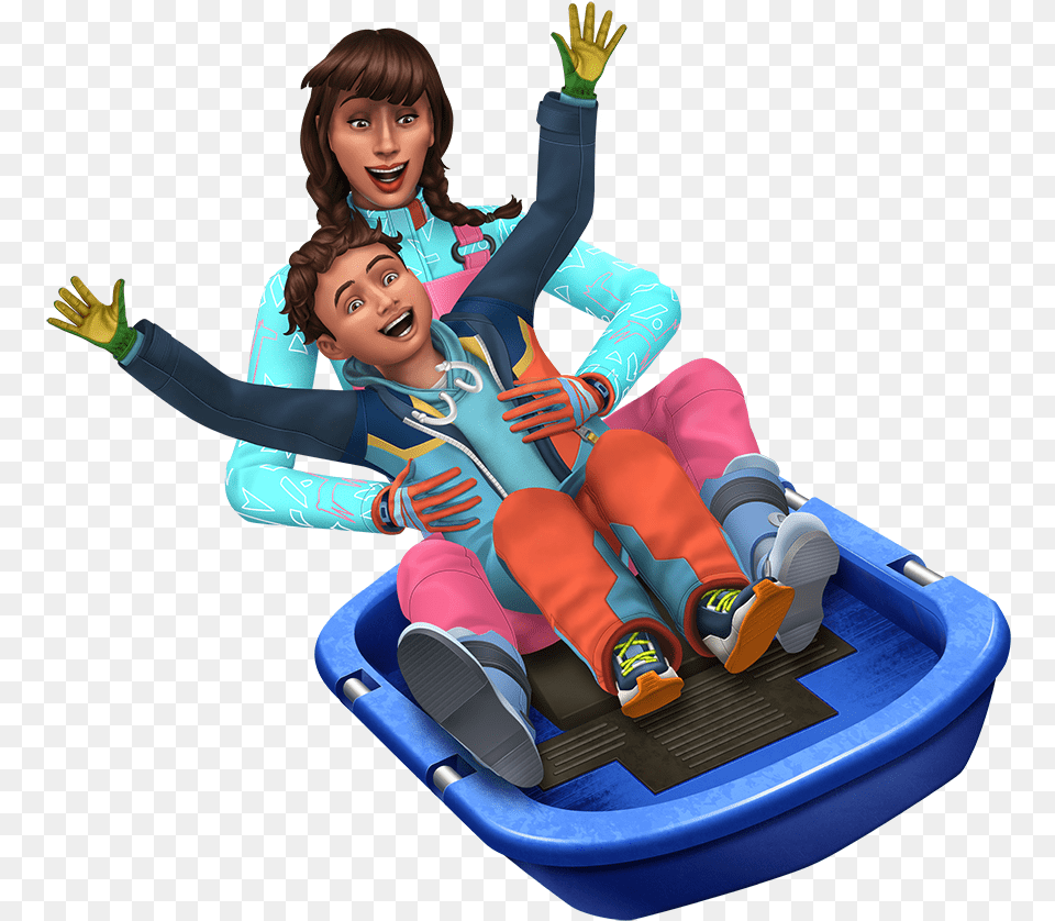 The Sims 4 Snowy Escape Official Logo Box Art Icon And Sims 4 Snowy Escape Render, Child, Person, Girl, Female Png