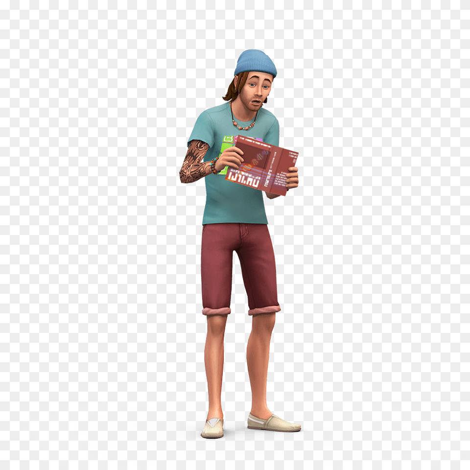 The Sims Guy Reading Book, Woman, Adult, People, Female Free Transparent Png