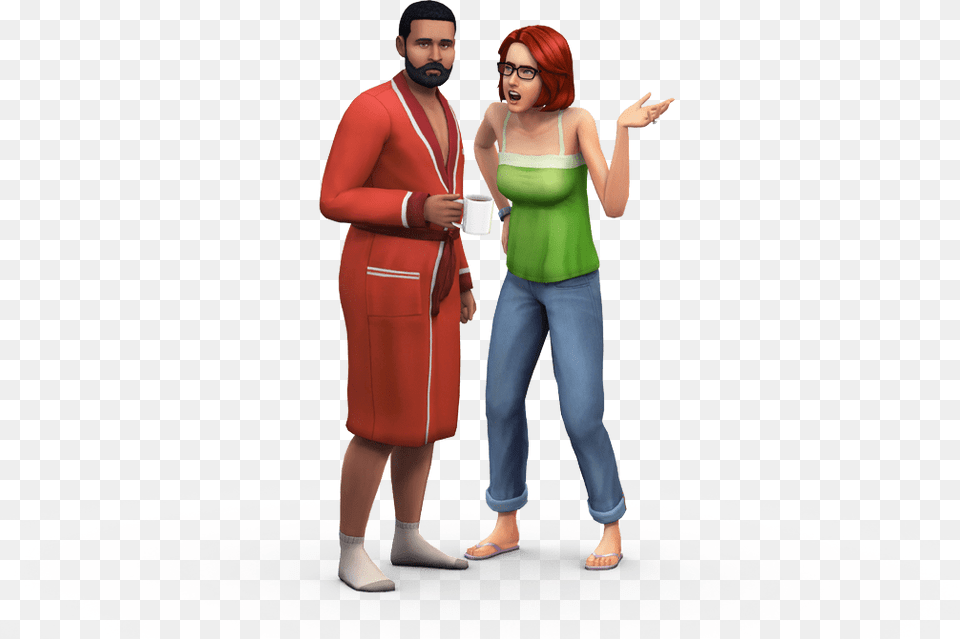 The Sims Morning Coffee, Woman, Pants, Hosiery, Sock Free Transparent Png