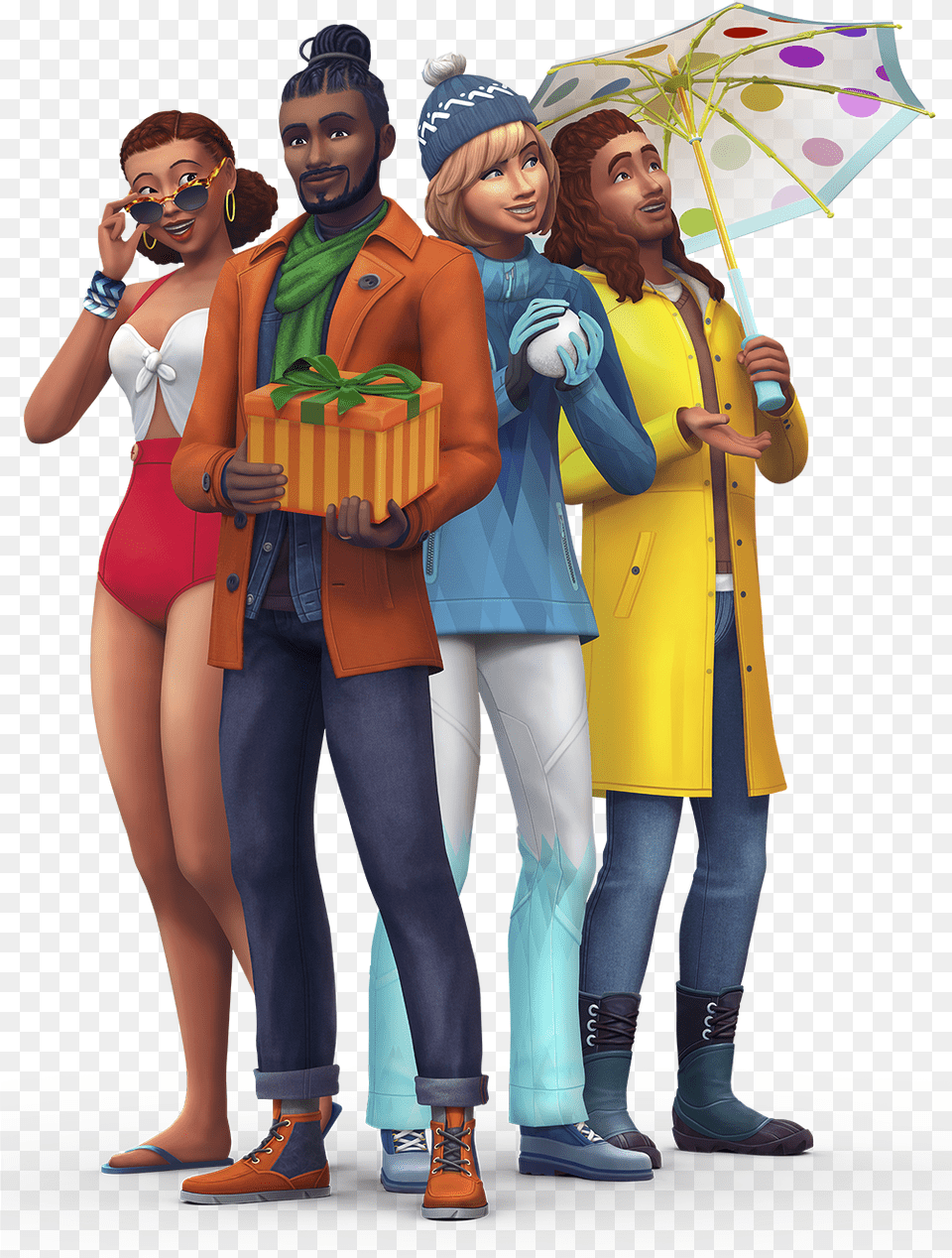 The Sims Sims 4 Seasons Sims, Clothing, Coat, Adult, Person Free Transparent Png