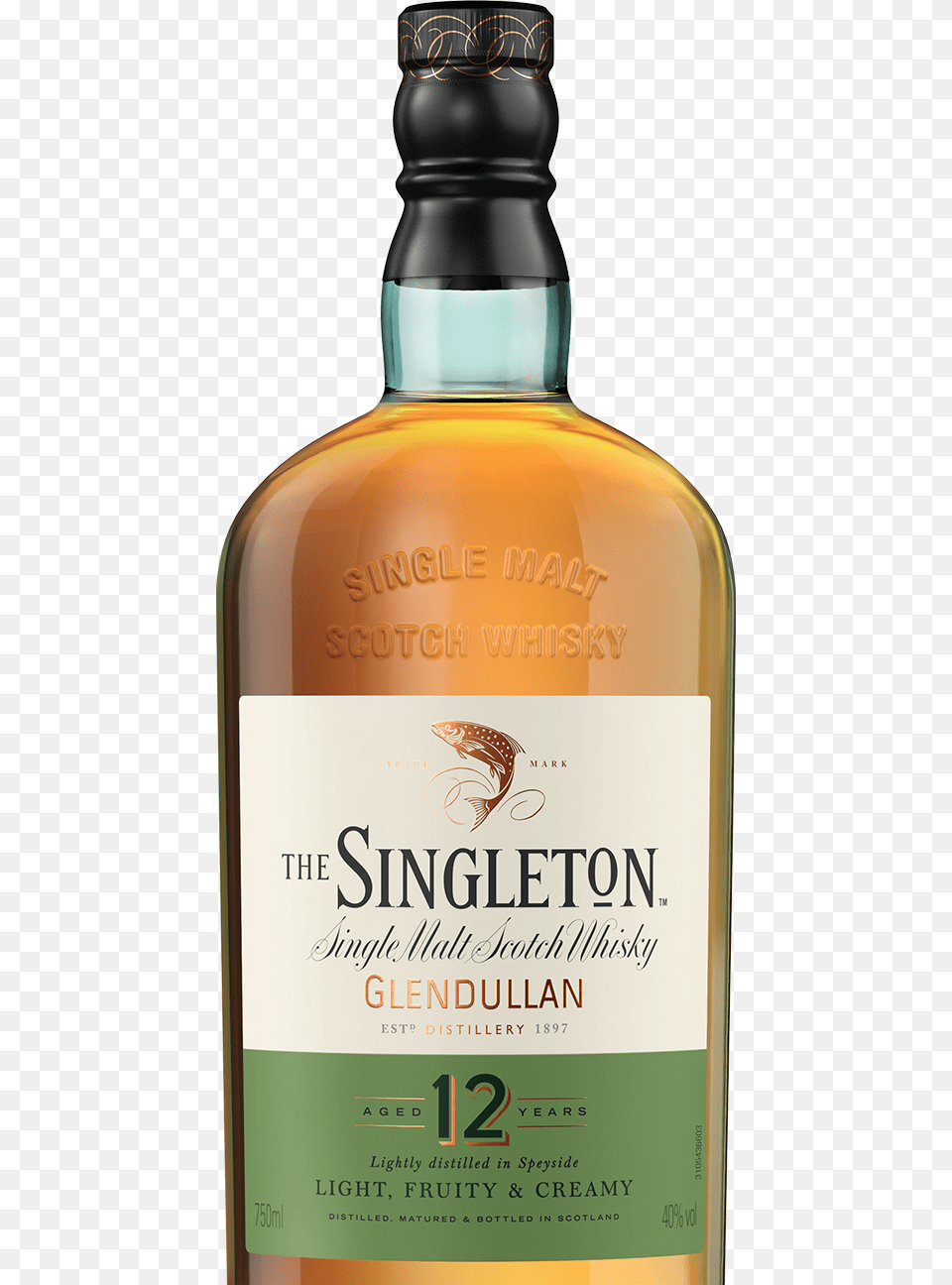 The Singleton 12 Years Of Age Whisky Singleton Whisky, Alcohol, Beverage, Liquor, Bottle Png Image