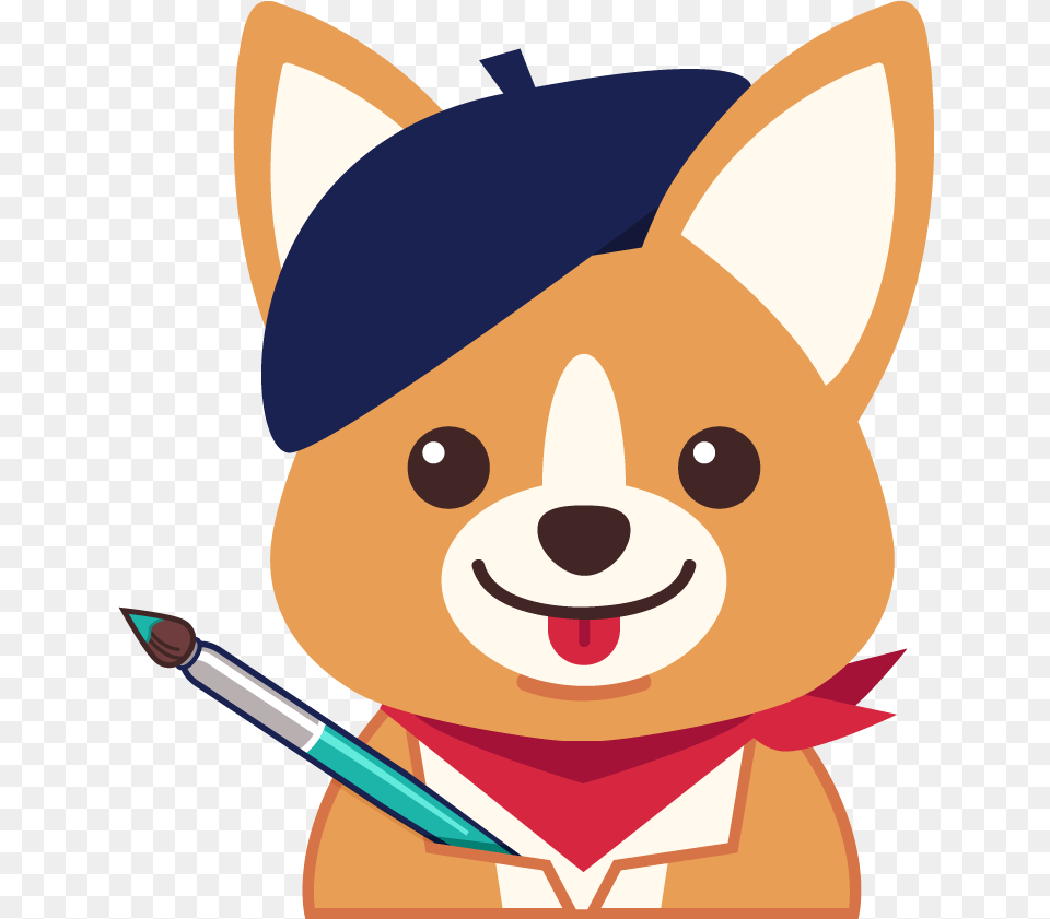 The Site Is Corgi Themed Because Obviously Corgi Cartoon, Brush, Device, Tool, Animal Free Transparent Png