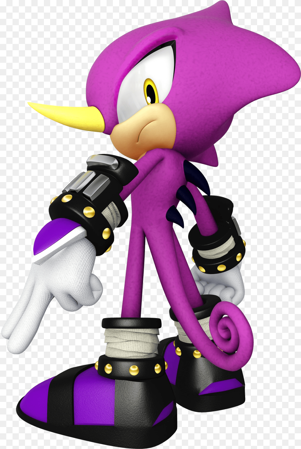 The Six Million Dollar Fan Top 5 Video Game Characters Who Sonic Espio The Chameleon, Purple, Clothing, Glove, Cartoon Free Png