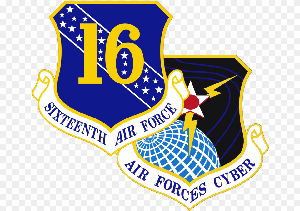 The Sixteenth Air Force Headquartered At Joint Base Air Force, Logo, Symbol, Badge, Flag Png