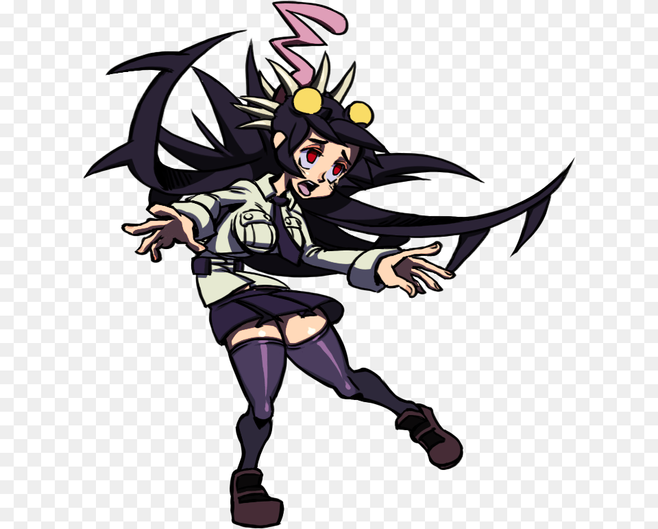 The Skullgirls Sprite Of The Day Is Skullgirls Sprites Transparent, Book, Comics, Publication, Person Png Image