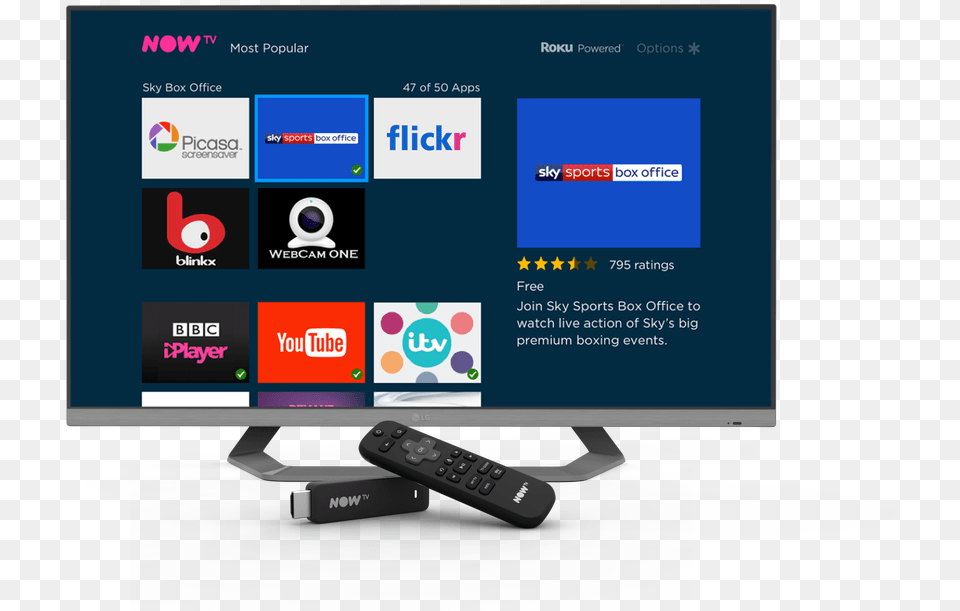 The Sky Sports Box Office App For More Info On Ordering Now Tv Apps, Computer Hardware, Electronics, Hardware, Monitor Free Png