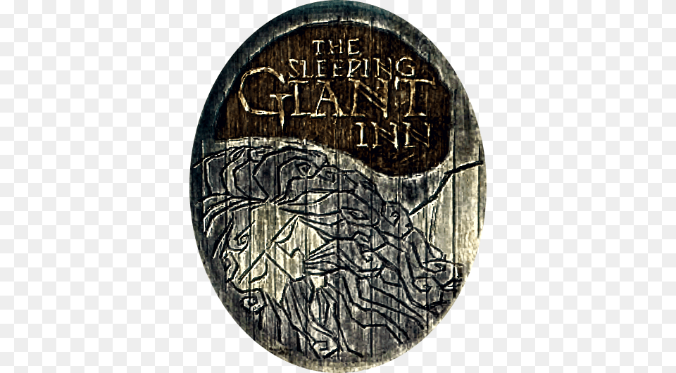 The Sleeping Giant Inn Shop Sign Skyrim Sleeping Giant, Coin, Money, Chandelier, Lamp Free Png