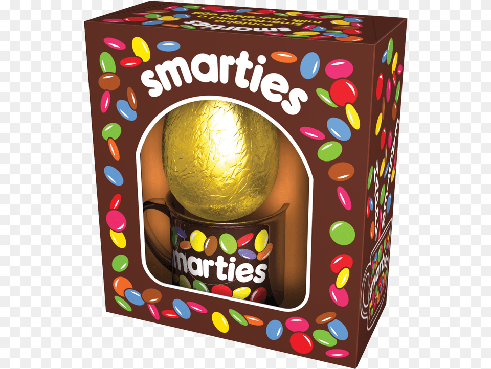 The Smarties Retro Egg Uses The Classic Brown And Smarties Easter Egg, Food, Sweets, Candy, Cup Png Image