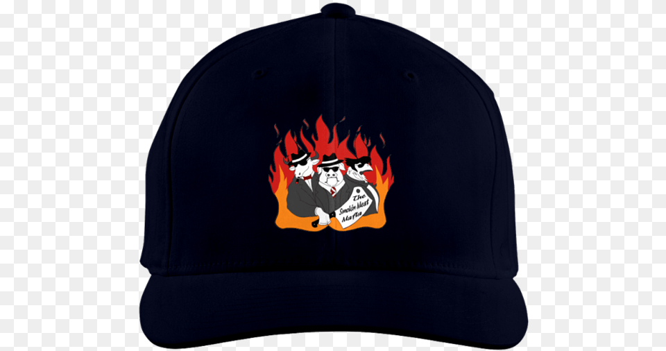 The Smokin Meat Mafia Firey Logo Hat Baseball Cap, Baseball Cap, Clothing, Swimwear, Baby Free Png Download