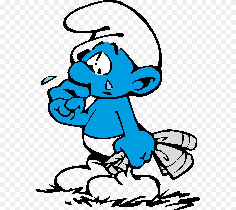The Smurfs Characters Vector Sad Smurf, Book, Comics, Publication, Cartoon Free Png Download