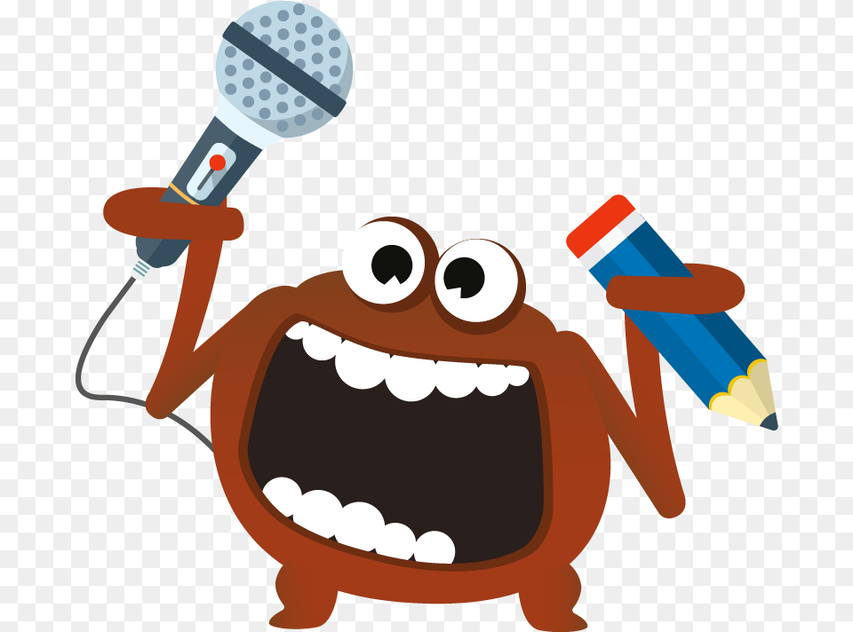 The Socialiser Software Testing Monster Contributing, Electrical Device, Microphone Png Image