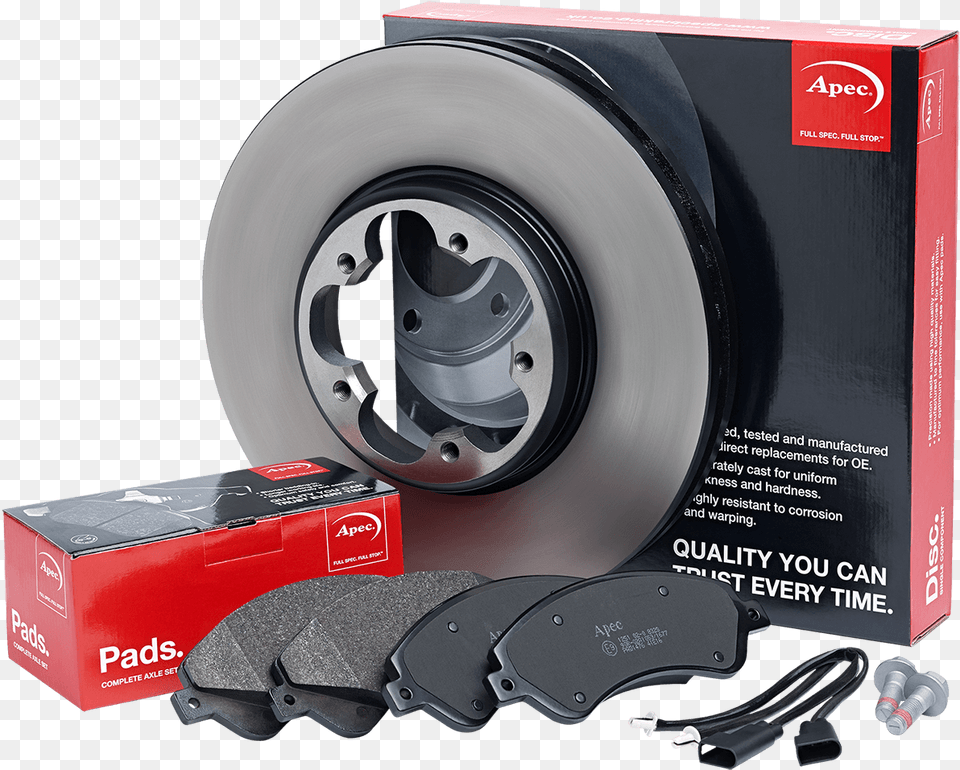 The Solution Fit Apec For Quality You Can Trust Every Apec Brake Discs Pads, Machine, Wheel Png