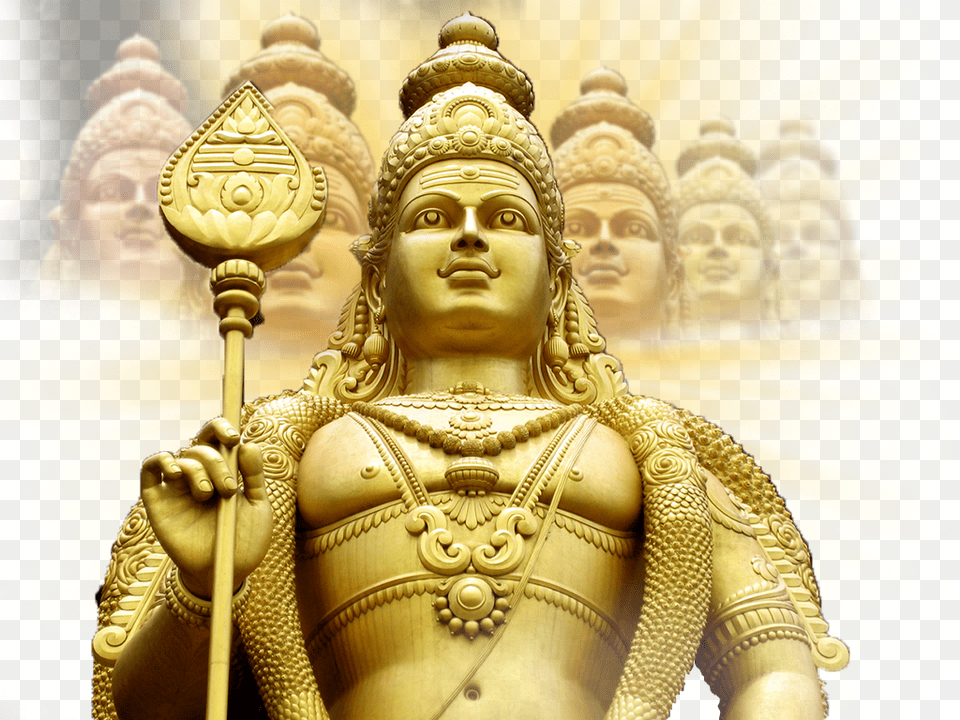 The Son Of Lord Shiva And Brother Of Lord Ganesha Just Batu Caves, Adult, Wedding, Person, Gold Free Png