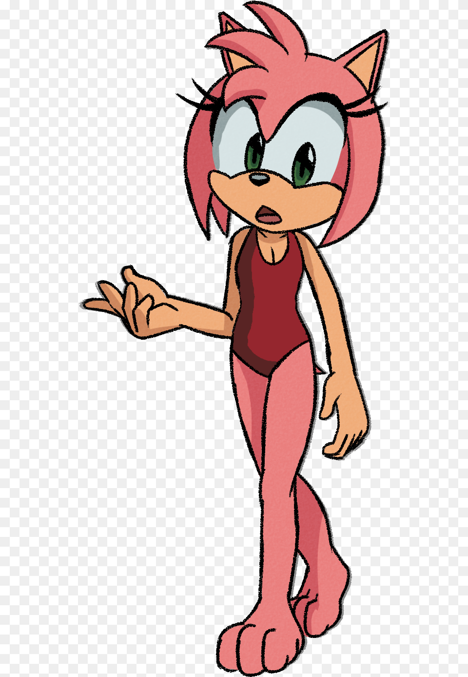 The Sonic Boom Version Of Amy Rose Amy Rose Cute Sonic, Cartoon, Person, Book, Comics Png Image