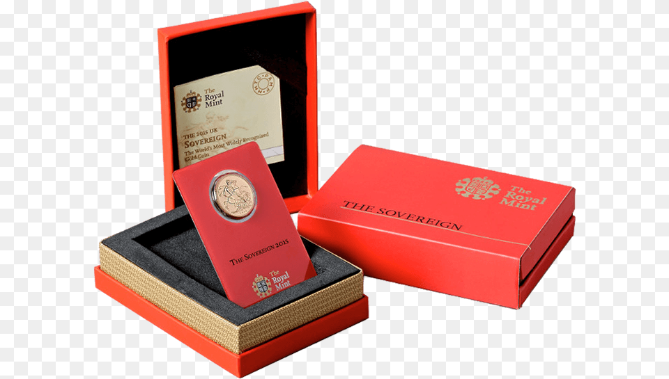 The Sovereign 2015 Gold Coin Struck In Indiasrc Royal Mint Half Sovereign 2019, Box, Text Free Png