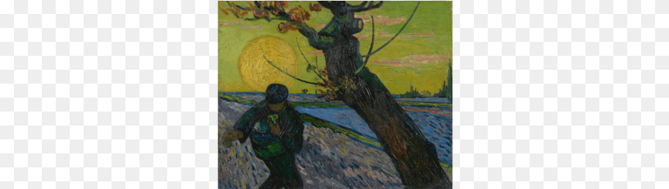 The Sower Van Gogh The Sower, Art, Painting, Plant, Tree Png Image