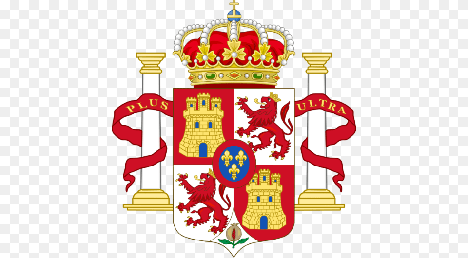 The Spanish Coat Of Arms Throughout Much Of The 19th Spanish Royal Family Flag, Baby, Person, Emblem, Symbol Png Image