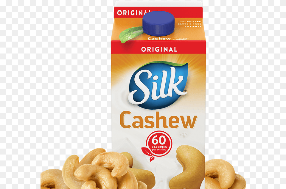 The Special Creaminess Of Cashews Silk Creamy Cashewmilk Unsweetened 05 Gal Carton, Food, Nut, Plant, Produce Free Png Download