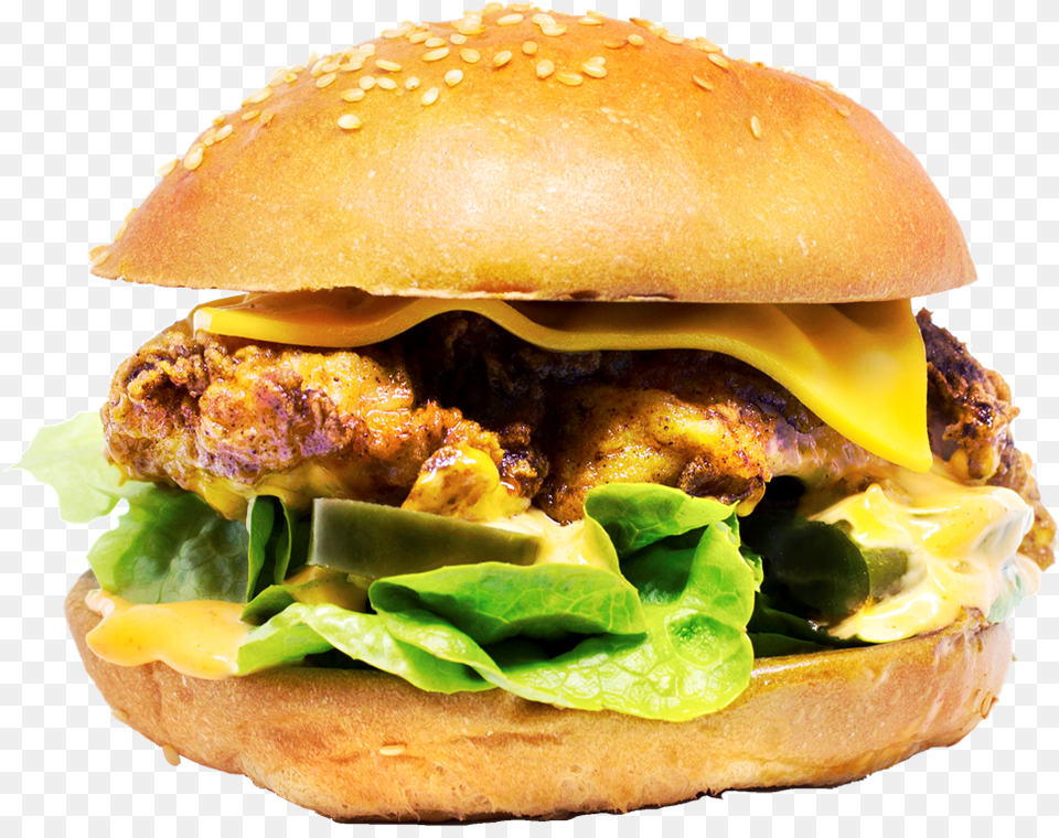 The Spicy Bird Cheeseburger, Burger, Food Png