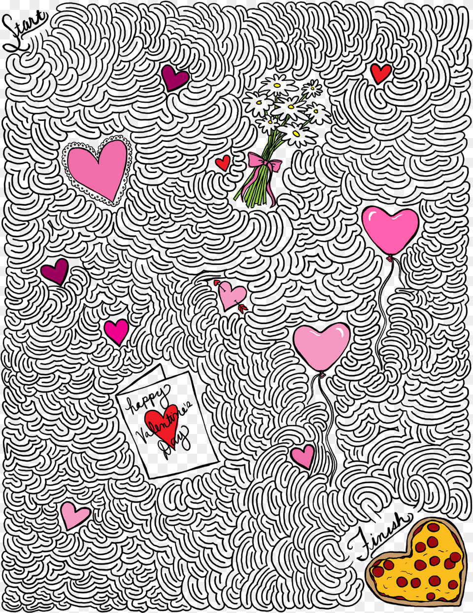 The Spinsterhood Diaries Happy Valentineu0027s Day Heart Hard Day Maze, Flower, Petal, Plant Free Transparent Png