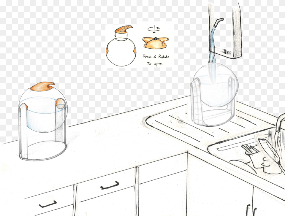 The Spout Can Be Completely Detached From The Bubble, Cutlery, Jar, Furniture, Cabinet Png Image