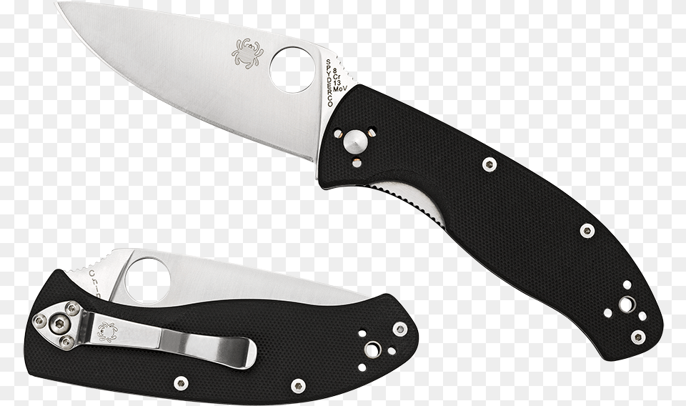 The Spyderco Tenacious Folding Knife Spyderco C122gp Tenacious Gp Knife, Blade, Dagger, Weapon, Cutlery Png
