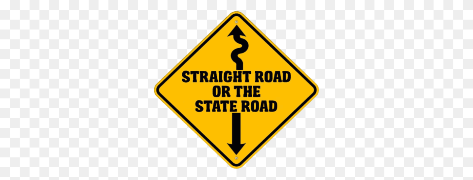 The Srsr Project Straight Road Or The State Road, Sign, Symbol, Road Sign Free Png Download