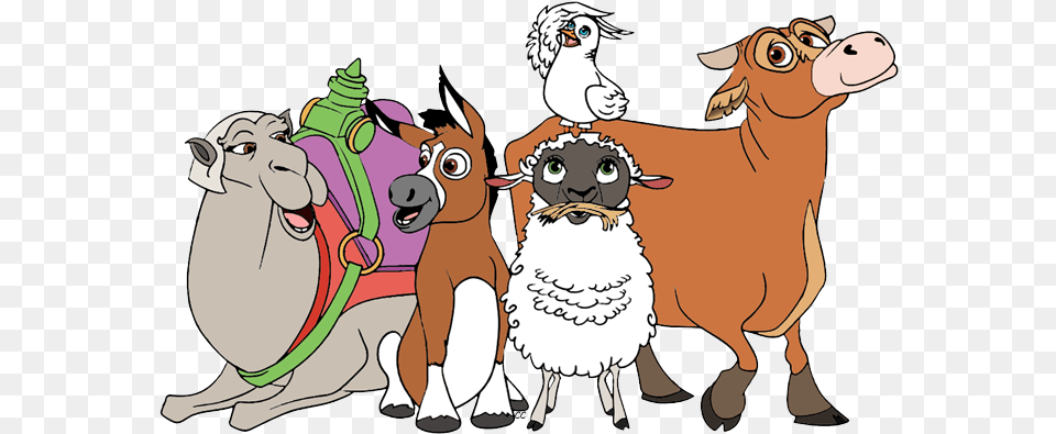 The Star Clip Art Cartoon Ruth The Sheep Star, Animal, Bird, Person, Livestock Free Png Download