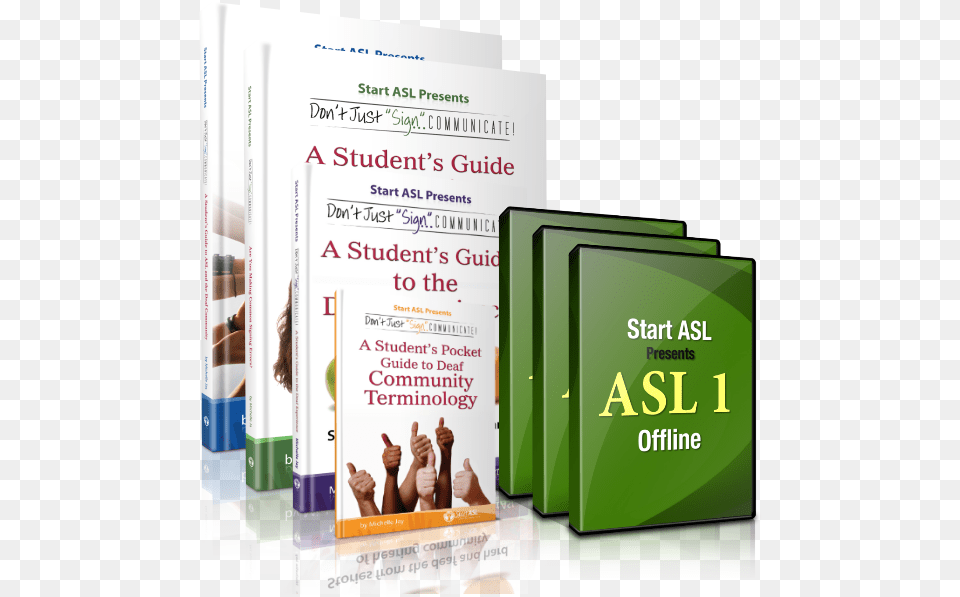 The Start Asl Offline Course Start Asl Books, Advertisement, Poster, Book, Publication Free Transparent Png