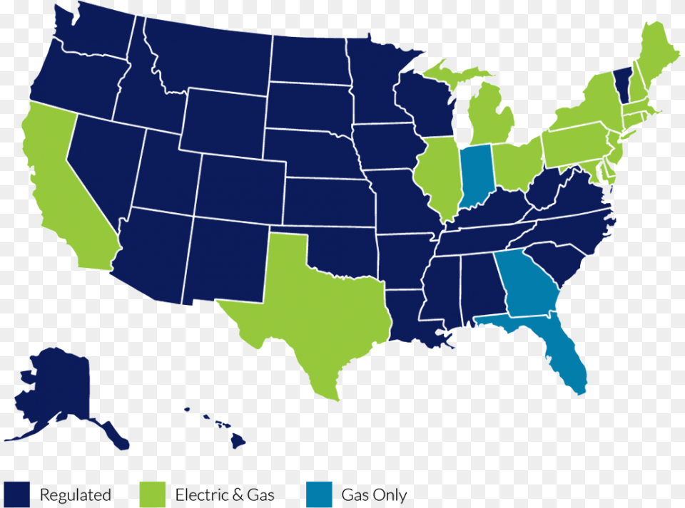 The States And Utilities We Serve John F Kennedy Library, Chart, Plot, Map, Atlas Free Png Download