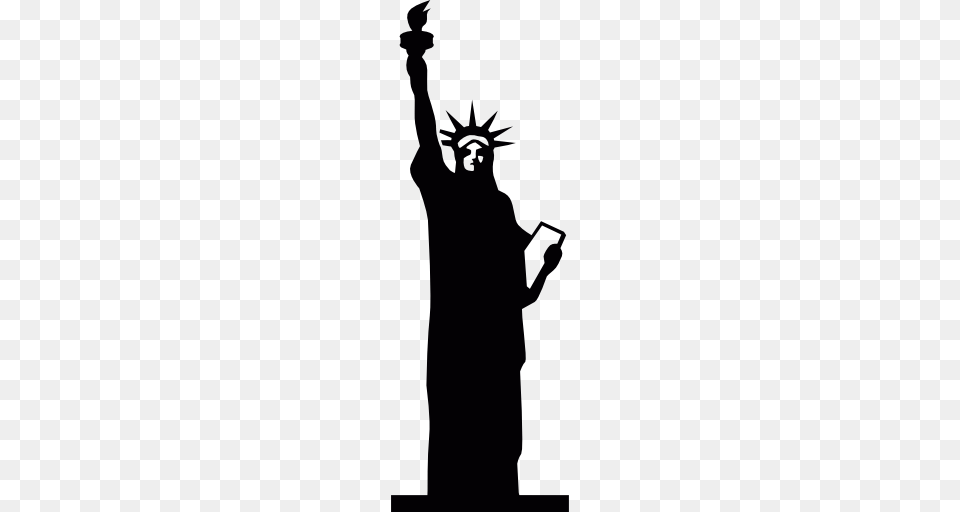 The Statue Of Liberty, Silhouette, Adult, Female, Person Png Image