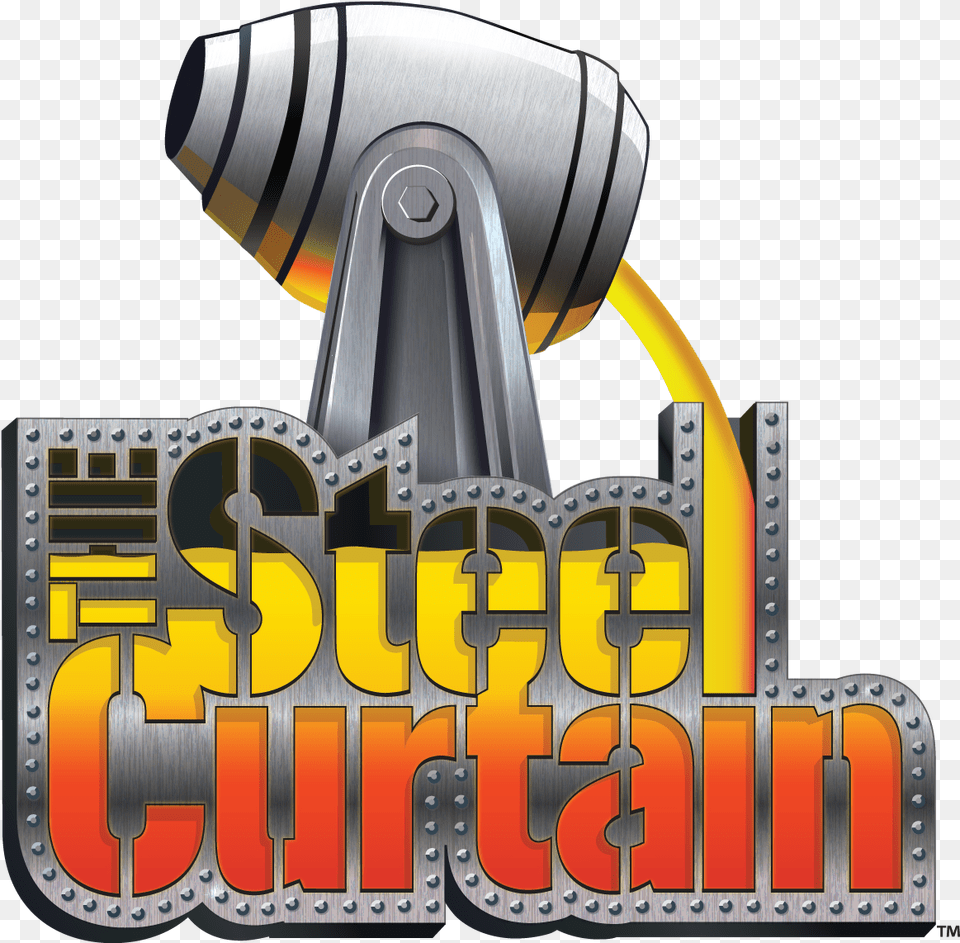 The Steel Curtain Logo Steel Curtain Kennywood Logo, Electrical Device, Lighting, Microphone Png Image
