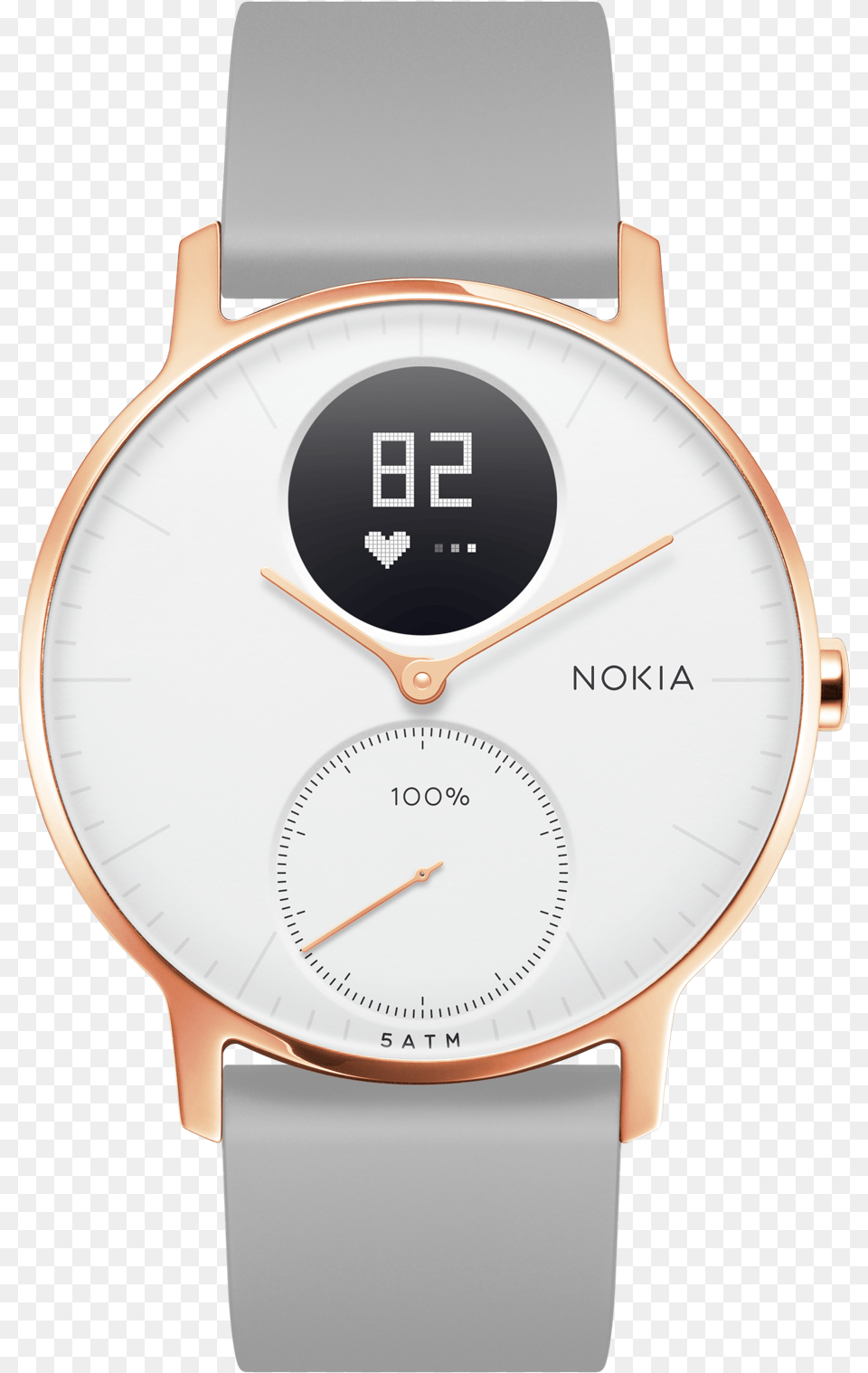 The Steel Hr Rose Gold Nokia, Arm, Body Part, Person, Wristwatch Png Image